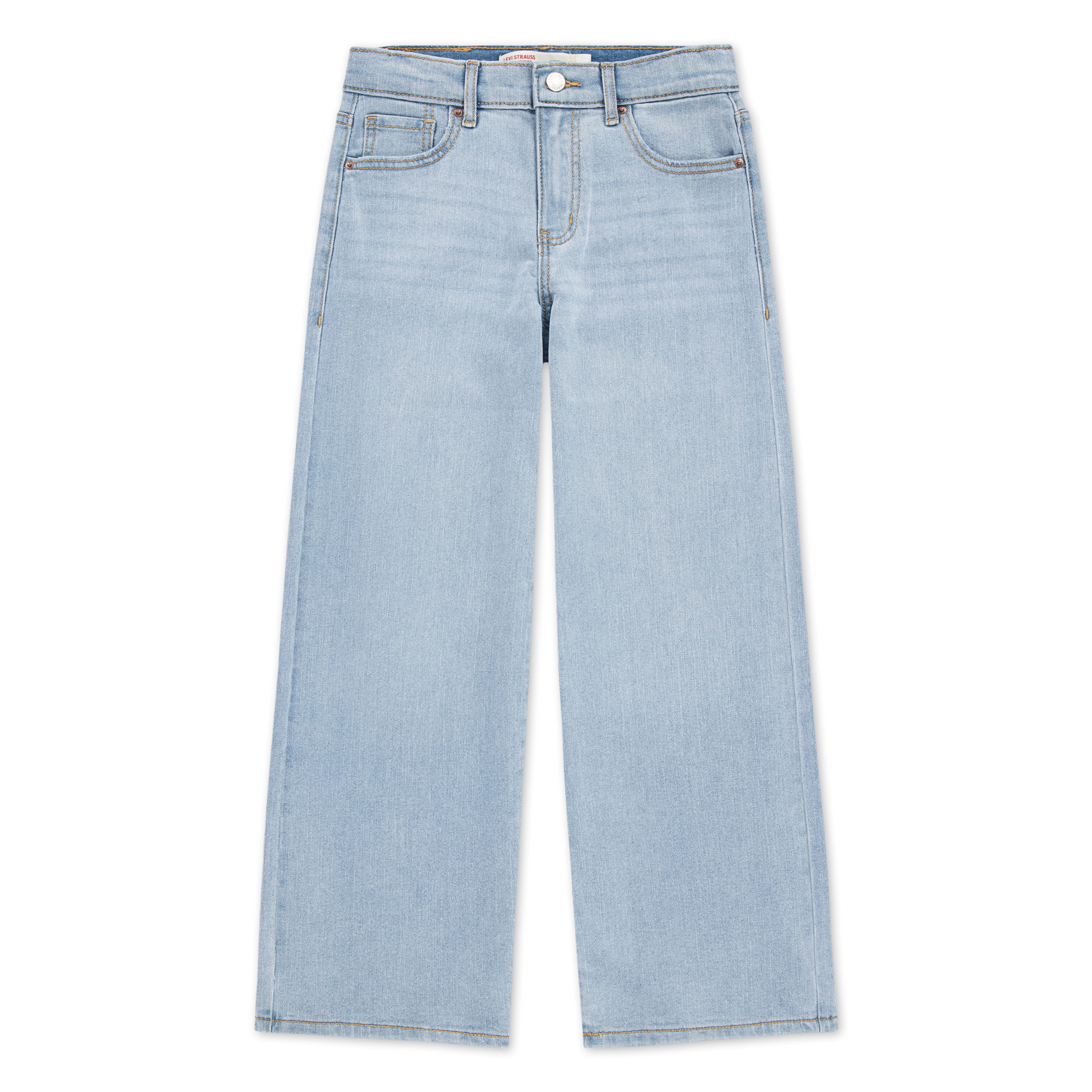 Levi Strauss Signature Girls' Baggy Straight Leg Jeans, Sizes 2T-18