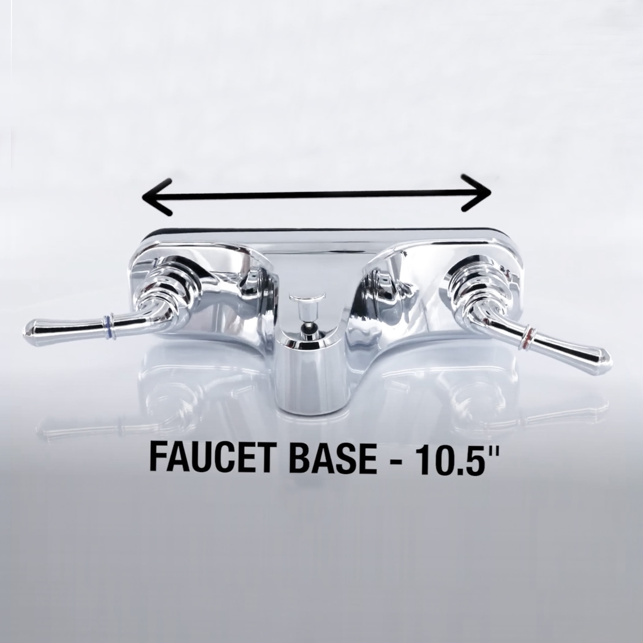 Danco 8-inch Lever-Style Mobile Home Bathroom Center-Set Tub/Shower Faucet in Chrome (10882X)