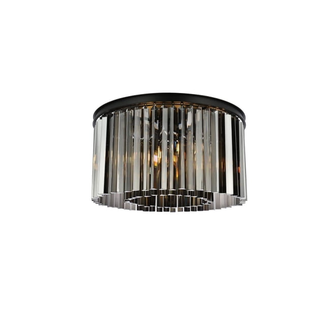 Elegant Lighting Sydney 26" 8 Light Royal Crystal Flush Mount
