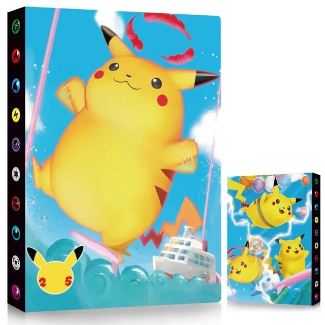 Trading Card Holder Card Album Binder, Protection Folder Book Collectible Card Album, 4-Pocket with 30-Pages 240-Trading Cards Capacity, Present for Children(CK9)
