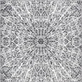 thumbnail image 1 of Unique Loom 3141468 8 x 8 ft. Grace Sofia Square Rug, Gray, 1 of 2