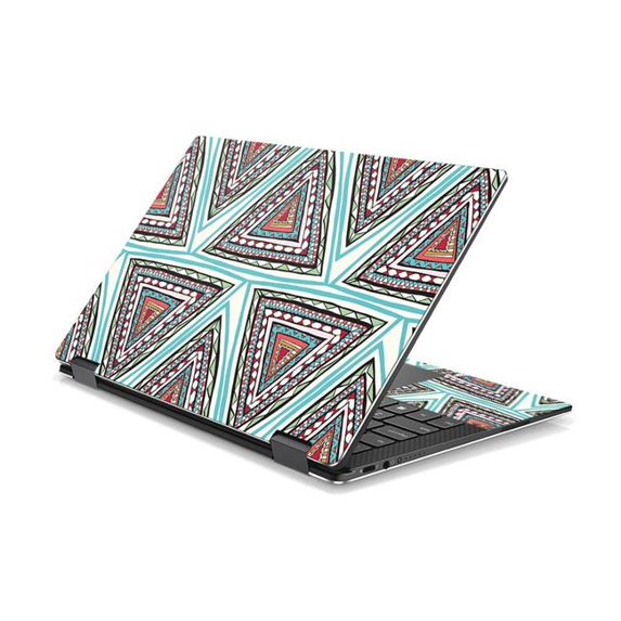 MightySkins CF-DEXPS1317-Aztec Pyramids Carbon Fiber Skin Decal Wrap for Dell XPS 13 9365 2-in-1 2017 - Aztec Pyramids