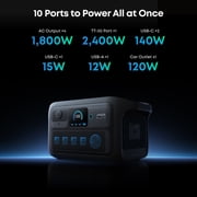 Anker SOLIX C2000X Gen 2 Portable Power Station, 2048Wh/2400W - Dark