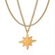 thumbnail image 1 of Collar De Doble Capa Con Colgante De Estrella Yashi Collar Colgante De Acero De Titanio 38 + 5 cm, 1 of 5
