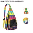 thumbnail image 4 of Abstract Geometric Sling Backpack - Modern Artistic Pattern Crossbody Bag, Lightweight Fashion Pack for Urban Commute, 4 of 4