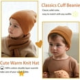 thumbnail image 3 of 100% Cotton Toddler Beanie Hats for Baby Boys Girls Kids Infant Winter Hat Soft Warm Knit Cuffed Caps, 3 of 6