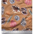 thumbnail image 1 of Soimoi Viscose Chiffon Fabric Colorful Shells Ocean Decor Fabric Printed Yard 42 Inch Wide, 1 of 3