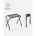 thumbnail image 5 of Luggage Rack Foldable Folding Suitcase Stand for Bedroom Guest Room Black, 5 of 8