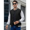 thumbnail image 7 of Colsmile Mens Varsity Jacket Lightweight Outerwear Jacket Causal Waffle Letterman Bomber Jackets Baseball Coat, 7 of 7