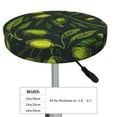 thumbnail image 4 of Bingfone13 Inch Padded Round Bar Stool Cover Cushion With Elastic Fabric Round Chair Seat - Green Branch Olive, 4 of 7