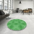thumbnail image 3 of Ahgly Company Indoor Square Patterned Stoplight Go Green Area Rugs, 3' Square, 3 of 6