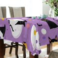 thumbnail image 5 of Yayeee Tablecloths 60" x 60" Rectangle Wrinkle Resistant Party Table Cover, Purple Halloween Pattern, 5 of 8