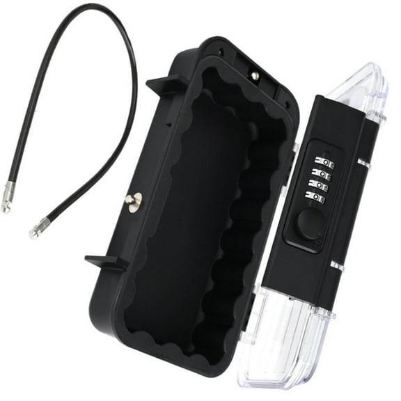Safe Box Portable Lock Box 4 Digit Combination Security Case Lock Box with Removable Wire Waterproof Travel Safe Box