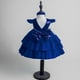 thumbnail image 4 of Odeerbi Niñas Verano Sparkly Lentejuelas Princesa Vestido Satén Tul Cumpleaños Vestido de Noche Ruffle Manga Arco Vestido de Flor Niña Vestidos Formales, 4 of 5