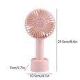 thumbnail image 2 of Small Portable Fan, Powerful Handheld Mini Fan, Cute Design 5 Speed Small Desk Fan, Lightweight Makeup USB Rechargeable Fan for Stylish Girl Women Travel Indoor Outdoor, 2 of 6