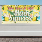 She Found Her Main Squeeze Bachelorette Banner, 36" x 72"