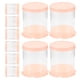 thumbnail image 5 of 10 mini cajas redondas de plástico para tartas con tapas transparentes para postres Caja transparente para pequeños dulces, 5 of 7
