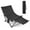 Black with Footrest, variant on MOONORAH Portable Folding Beach Chair - 4 Position Reclining with Footrest - Black