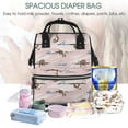 thumbnail image 5 of Pofeuu Cloud Sloth Print Diaper Bag Backpack, Multifunction Travel Pack Maternity Baby Changing Bags, Large Capacity, Waterproof, 5 of 6
