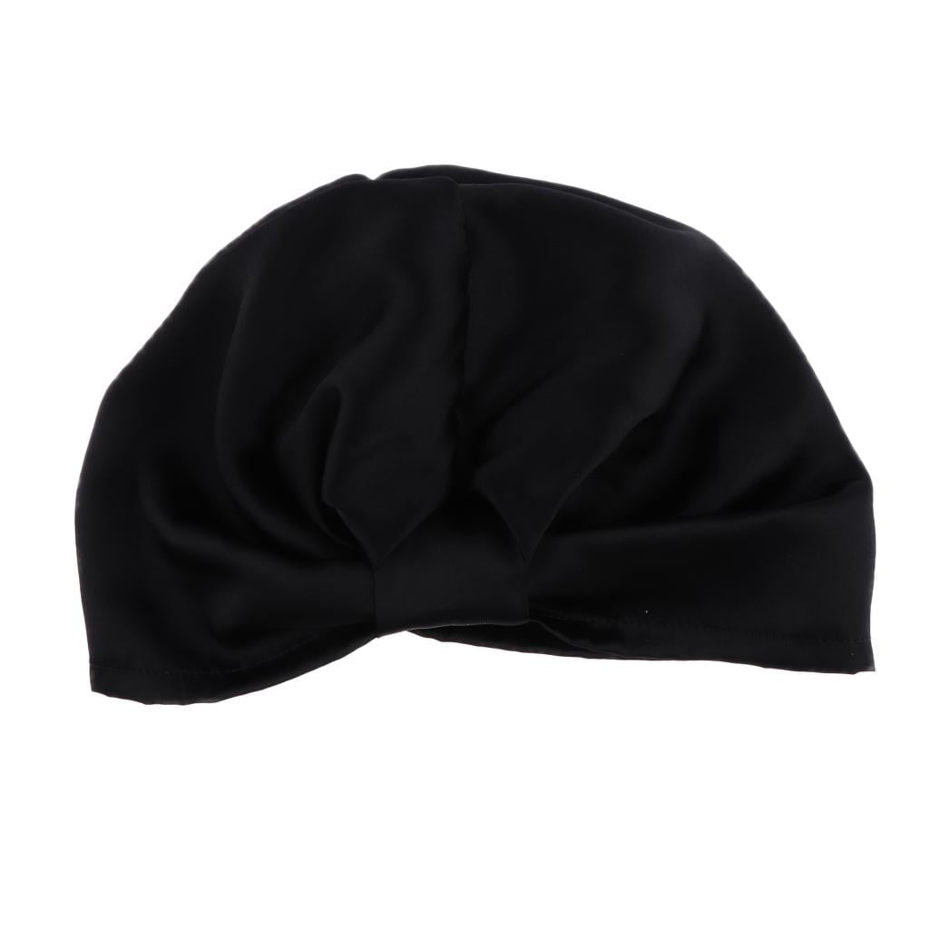 FVDPWYE 2x 100% Silk Sleeping Sleep Hat Night Hair Care Bonnet Scarves Hair Wrap
