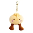 thumbnail image 2 of Llavero de bollo al vapor – Llavero de peluche suave con forma de bollo Bao, colgante Kawaii para bolso, lindo regalo con temática de comida para niñas y mujeres., 2 of 6