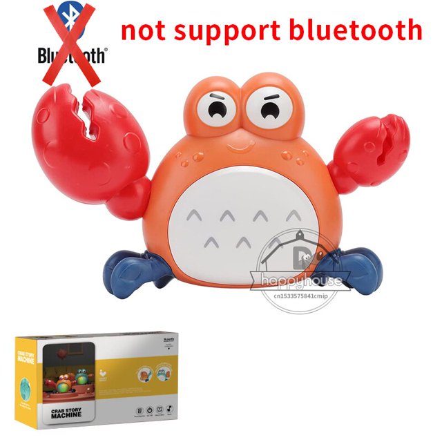 Máquina de cuentos de cangrejo con música y luz zhangmengya Juguetes educativos para bebés unisex