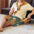 thumbnail image 5 of Naloa Knitted Woodland Squirrel Men's Short Pajama Pants, Pj Shorts, Lounge Comfort Shorts-XX-Large, 5 of 6