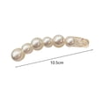 thumbnail image 6 of Eoperou Ponytail Holder Cross Teeth Non-slip Faux Pearl Decor Anti-break Anti-crack Hair-fixed Banana Clip Curled Ponytail Barrette Hair Accessories, 6 of 8