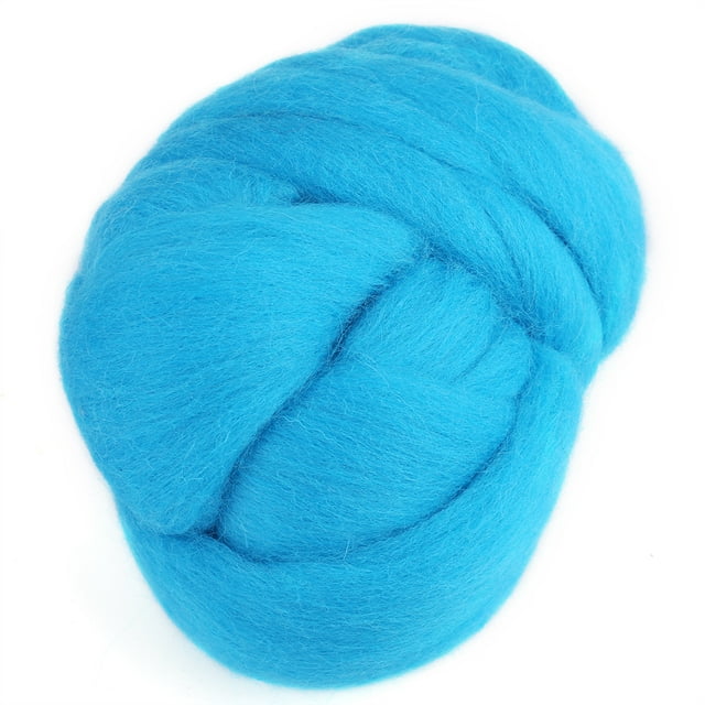 Fairy Tale Wool Sewing Set, 55g Colored Felting Tool Kit Felting Wool Roving Trimming Handmade DIY Sewing Tools For Beginner DIY Craft Doll Ornament