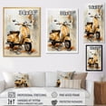 thumbnail image 4 of Designart "Escape On Two Wheels III" Scooter Canvas Prints, 4 of 7