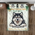 thumbnail image 4 of Alaskan Malamute Mother Book Lover Living That Dog Mom Life Happy Mother's Day Quilt Bedding Set Alaska Mal Dog Lovers Gifts 1 Blanket Bed Cover 2 Pillowcases - 03004, 4 of 5