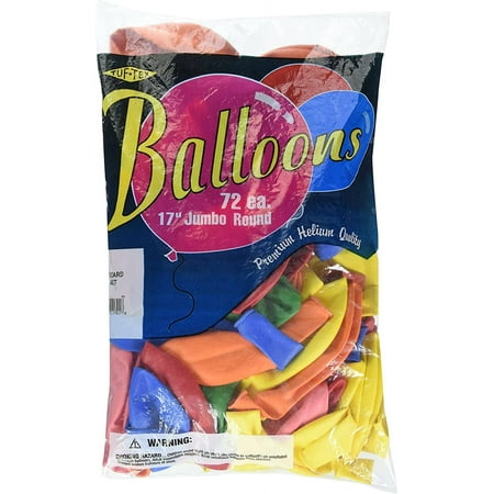 Mayflower Balloons 38135 17 Inch Standard Assortment Pack Of 72
