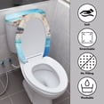 thumbnail image 4 of HELLHERO Keep Dust Stain Toilet Lid Cover and Toilet Tank Lid Cover Universal Polyester Fabric, Elastic Edge, Adjustable U-Shaped Starfish with Sunglasses, 4 of 8
