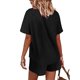 thumbnail image 4 of Puntoco moda mujer Casual sólido corto manga botón tops ropa de dormir pantalones cortos conjuntos de ropa de dormir liquidación Puntoco Puntoco-363, 4 of 7