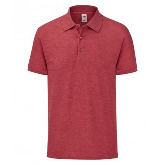 Fruit Of The Loom - Polo piqué para hombre (Rojo Jaspeado)