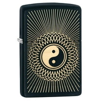 Zippo Yin Yang 2 Black Matte Pocket Lighter