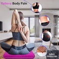 thumbnail image 5 of Gel Seat Cushion for Long Sitting, Extra Thick Gel Cushion for Wheelchair Soft Chair Pads for Office Home Chairs Car Seats Long Trips - Back Sciatica Hip Tailbone Pain Relief Cushion (Violet), 5 of 6