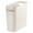 Cream, variant on mDesign Plastic Small 1.5 Gal./5.7 Liter Trash Can with Built-In Handles, White