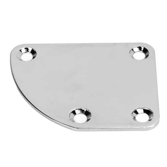 Electric Guitar Neck Plate, Cutaway Neck Plate Semi Round Strengthen Connection With Screws For Bass