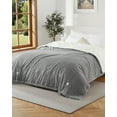 thumbnail image 5 of Dual Control Heated Blanket Queen Size - Waffle Flannel Electric Blanket, Fast Heating, 4 Adjustable Levels, 10H Auto-Off, ETL Certified, Washable - Ideal for Bed or Couch - Grey, 84x90 inches, 5 of 5