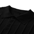 thumbnail image 5 of COSFO Polo Shirts Men Short Sleeve Golf Casual Black Shirt Collared Pullover Performance Classic Fit Textured Shirts for Men, 5 of 6
