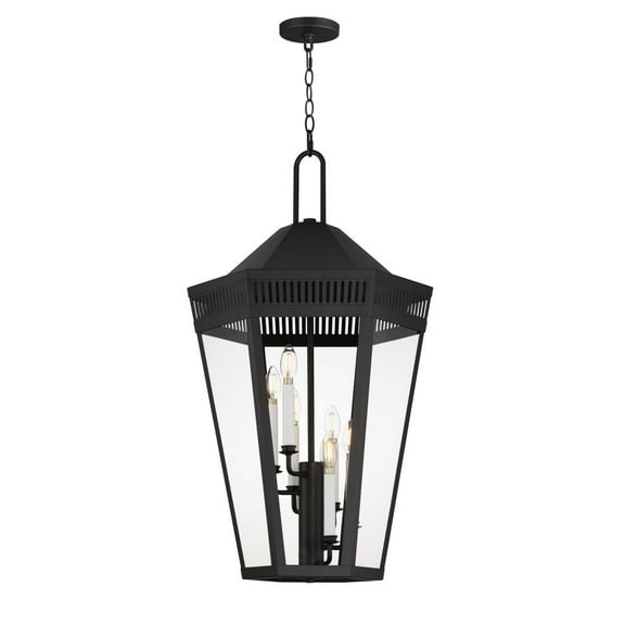 30598CLBK-Maxim Lighting-Oxford - 6 Light Outdoor Pendant-34 Inches Tall and 17 Inches Wide