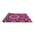 thumbnail image 2 of Ahgly Company Indoor Round Abstract Pink Modern Area Rugs, 7' Round, 2 of 4