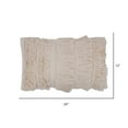 thumbnail image 4 of Vickerman 12" x 20" Beige Fringe Cotton Pillow, 4 of 4