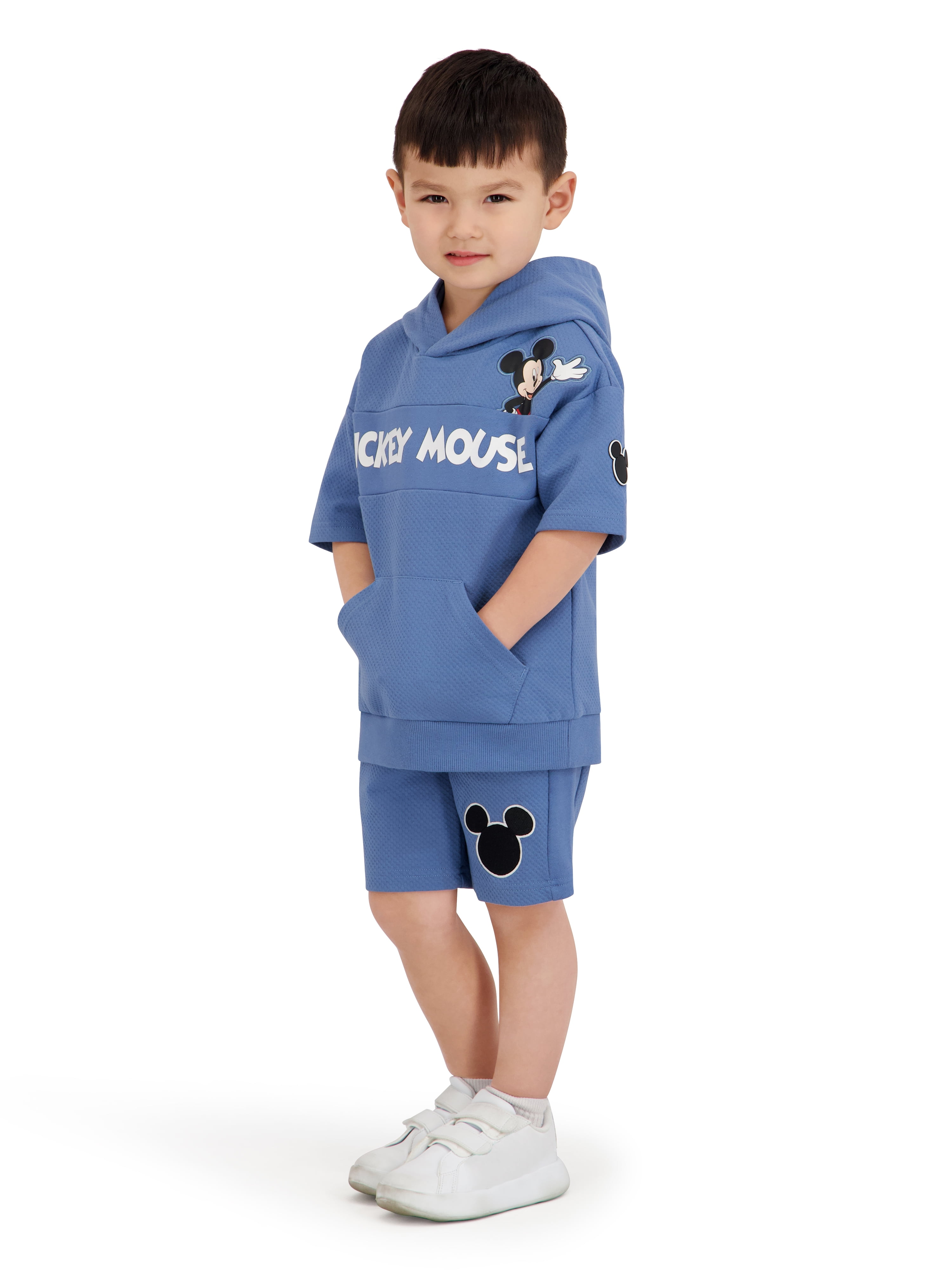 Mickey Mouse Toddler Boy Textured Knit Short Set, Sizes 12 Months-5T