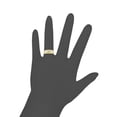 thumbnail image 3 of 14k Yellow Gold White Rhodium, Fancy Band Ring Men Guy Gent Created CZ Size 13, 3 of 3