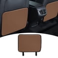 thumbnail image 4 of Protector de asiento trasero de coche para niños, alfombrillas para patadas de coche, protección impermeable Marrón Pequeño, 4 of 9