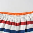 thumbnail image 3 of Boy Shorts Summer Toddler Boys Colorful Stripe Prints Shorts Casual Thin Breathable Shorts Kids Sweatpants White 1 Years-2 Years, 3 of 6