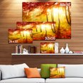 thumbnail image 3 of Yellow Red Fall Trees and Leaves - Landscape Canvas Art Print, 3 of 4