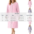 thumbnail image 3 of SHTXOZHI Womens Winter Flannel Nightgown Warm Long Sleeve Print Sleepwear Trendy Fleece Crew Neck Homewear Sleepshirt, 3 of 9